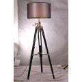 Modern Tri-Pod Altura ajustável tela Shade Floor Lamp